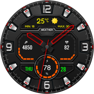 Digital Lifort Watch face