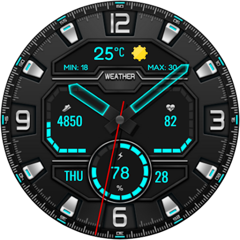 Digital Lifort Watch face screenshot