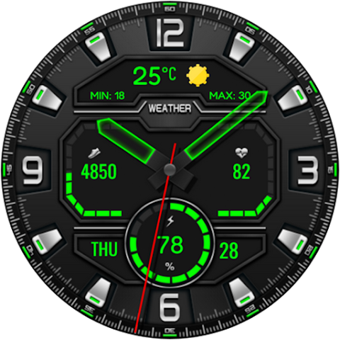 Digital Lifort Watch face screenshot