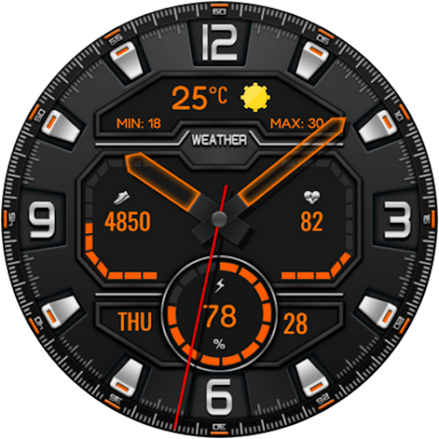 Digital Lifort Watch face screenshot