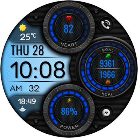 Digital Mingo Watch face screenshot