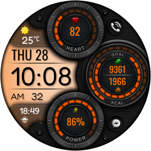Digital Mingo Watch face screenshot
