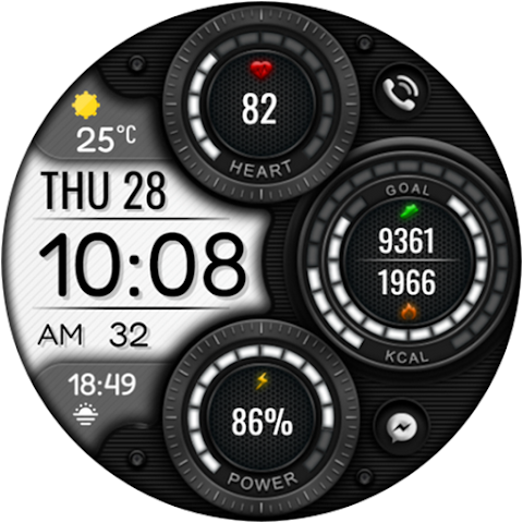 Digital Mingo Watch face screenshot