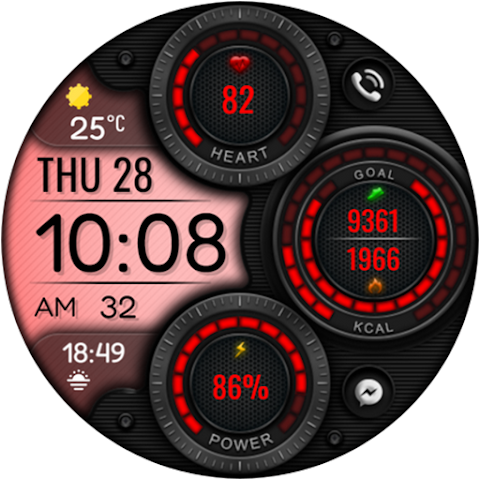 Digital Mingo Watch face screenshot