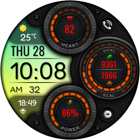 Digital Mingo Watch face screenshot