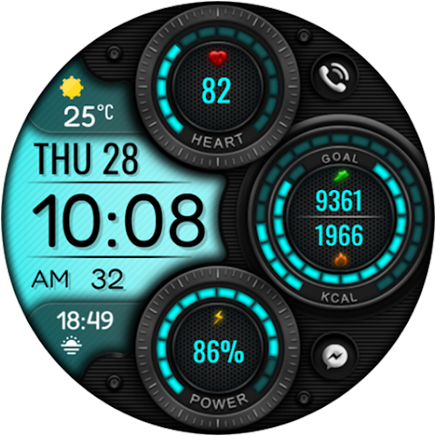 Digital Mingo Watch face screenshot