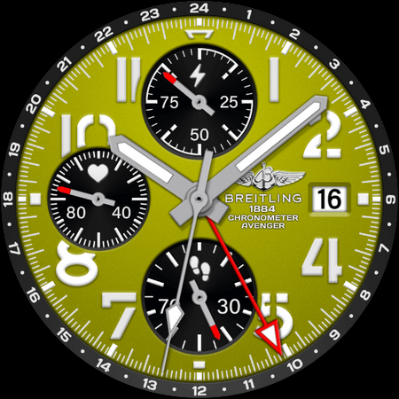 BREITLING AVENGER Watch Face screenshot