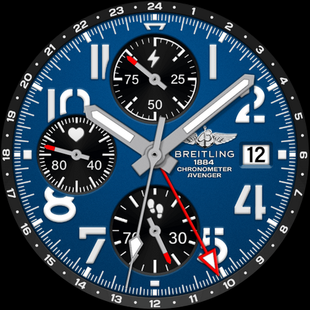 BREITLING AVENGER Watch Face screenshot