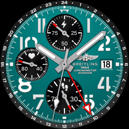 BREITLING AVENGER Watch Face screenshot