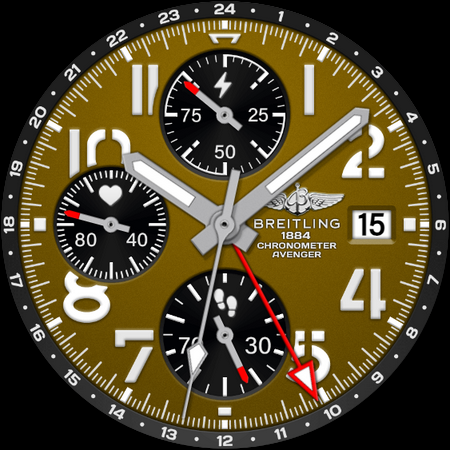 BREITLING AVENGER Watch Face screenshot