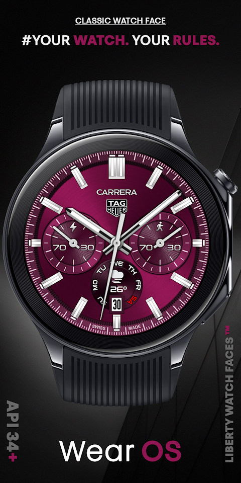 TAG HEUER CARRERA 3 Watch Face screenshot