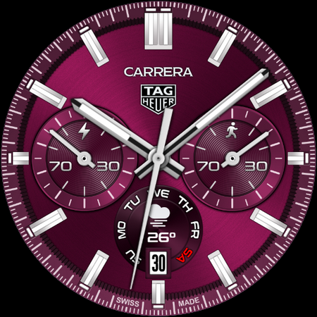 TAG HEUER CARRERA 3 Watch Face screenshot