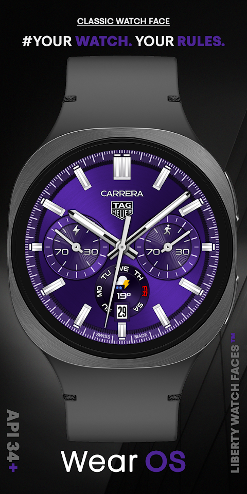TAG HEUER CARRERA 3 Watch Face screenshot