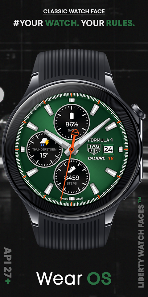 TAG HEUER CALIBRE Watch Face screenshot