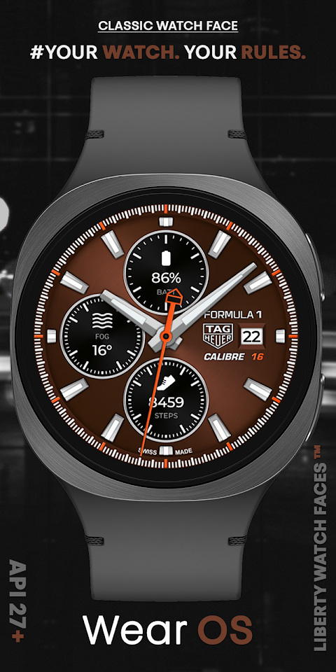 TAG HEUER CALIBRE Watch Face screenshot