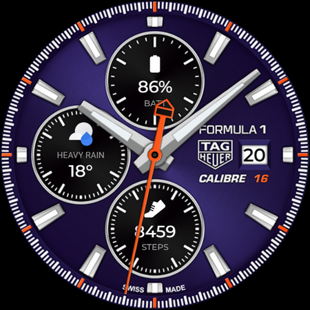 TAG HEUER CALIBRE Watch Face screenshot