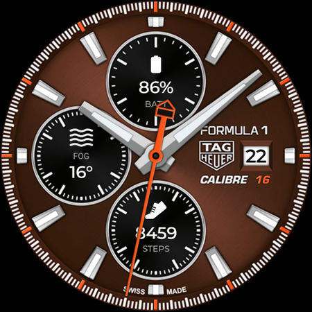 TAG HEUER CALIBRE Watch Face screenshot