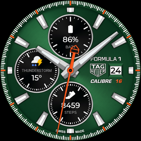 TAG HEUER CALIBRE Watch Face screenshot