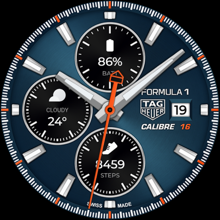TAG HEUER CALIBRE Watch Face screenshot