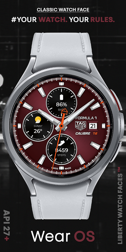 TAG HEUER CALIBRE Watch Face screenshot