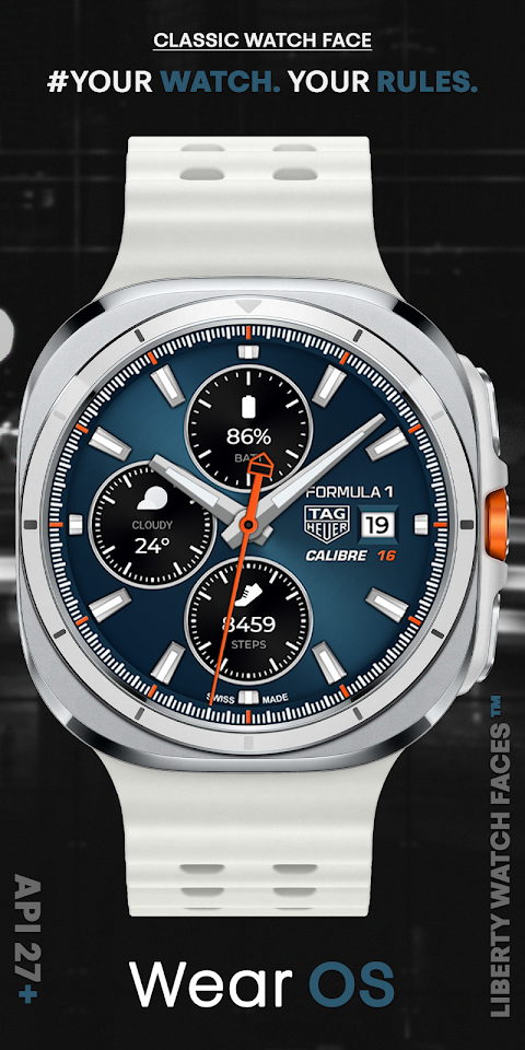 TAG HEUER CALIBRE Watch Face screenshot