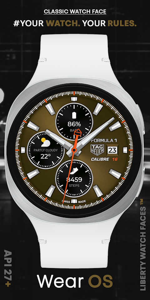 TAG HEUER CALIBRE Watch Face screenshot