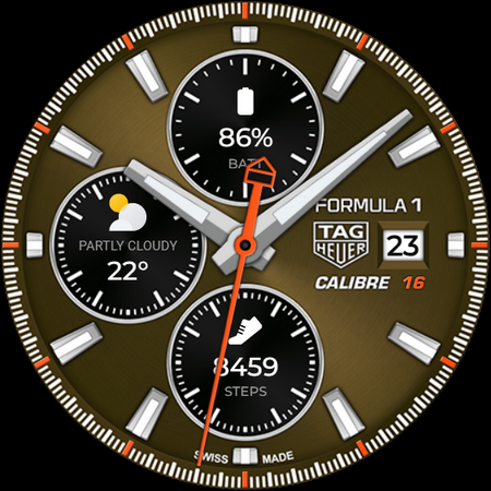 TAG HEUER CALIBRE Watch Face screenshot