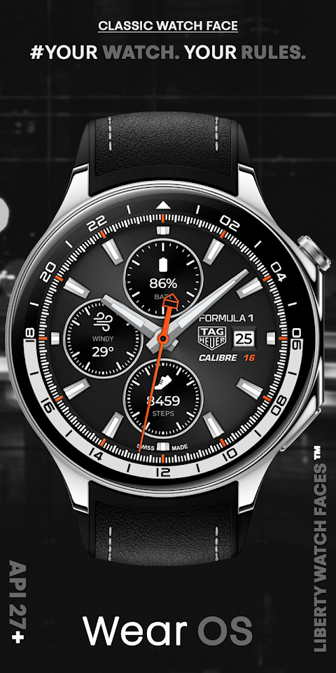 TAG HEUER CALIBRE Watch Face screenshot