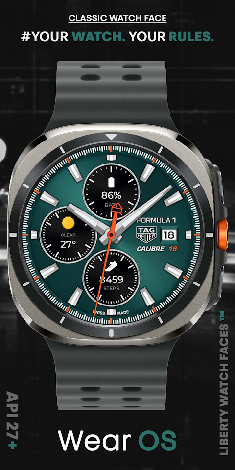 TAG HEUER CALIBRE Watch Face screenshot