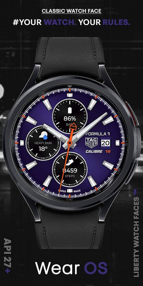 TAG HEUER CALIBRE Watch Face screenshot