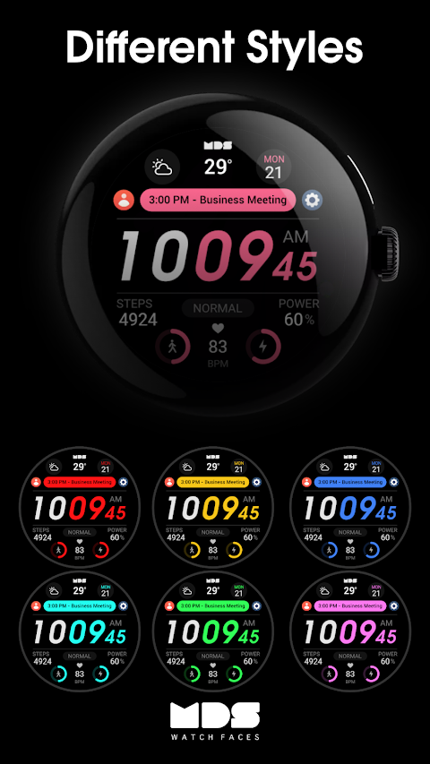 MDS380 Digital Watch Face screenshot
