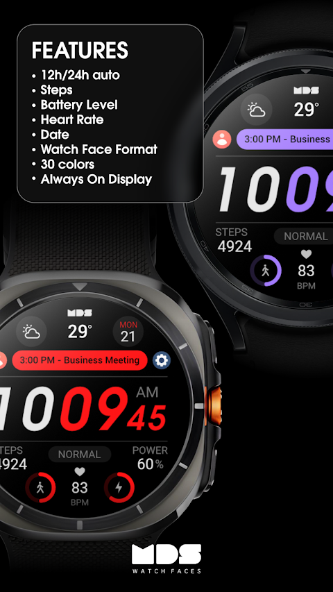 MDS380 Digital Watch Face screenshot