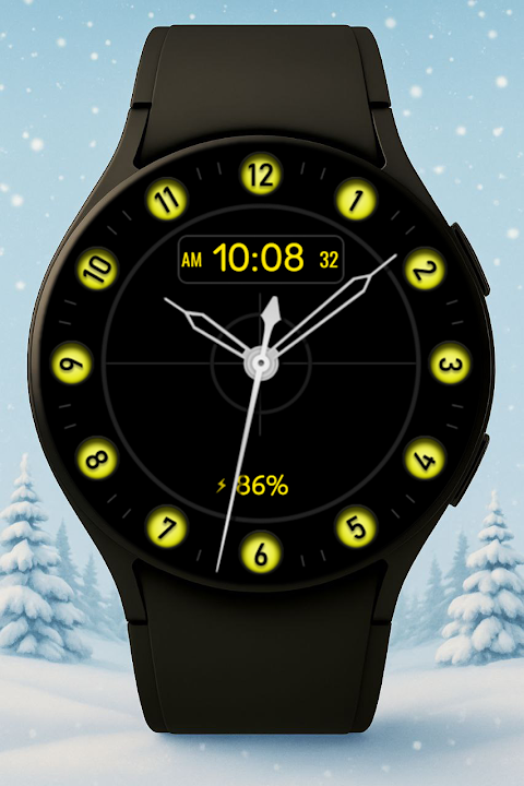 Minimal Hybrid Watch Face screenshot