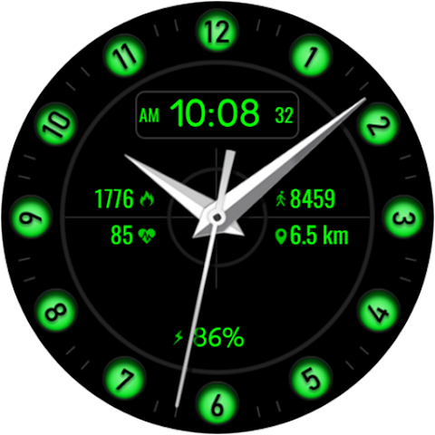 Minimal Hybrid Watch Face screenshot
