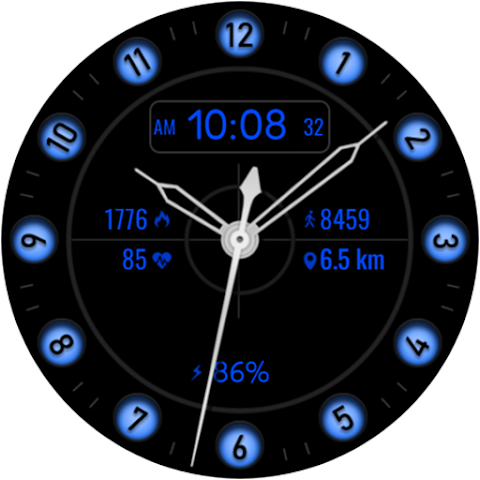 Minimal Hybrid Watch Face screenshot
