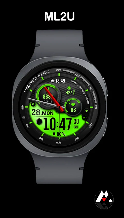 ML2U 121 Watch Face screenshot