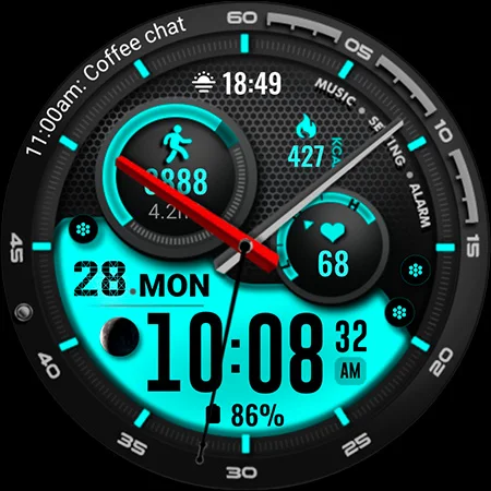 ML2U 121 Watch Face screenshot