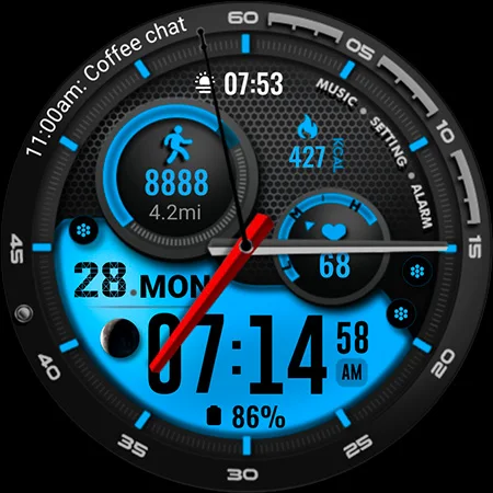 ML2U 121 Watch Face screenshot