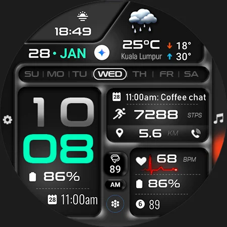 ML2U 380 Tactical Watch Face screenshot