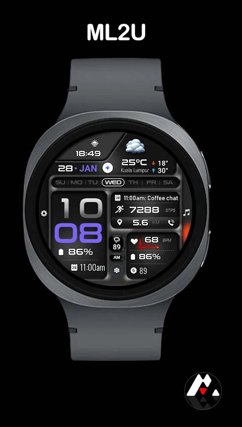 ML2U 380 Tactical Watch Face screenshot