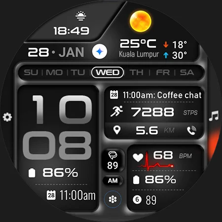 ML2U 380 Tactical Watch Face screenshot