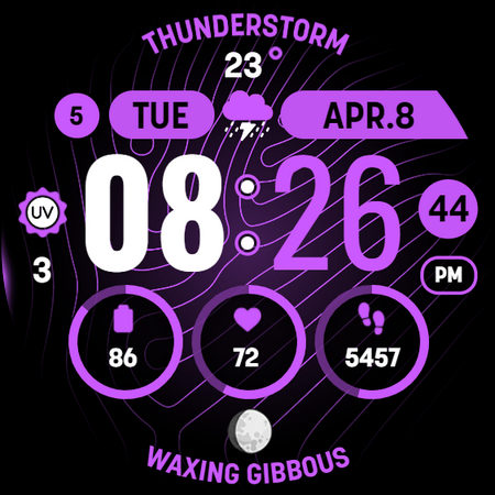 MOON KNIGHT Digital Watch Face screenshot