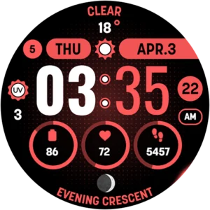 MOON KNIGHT Digital Watch Face