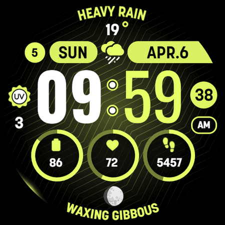 MOON KNIGHT Digital Watch Face screenshot