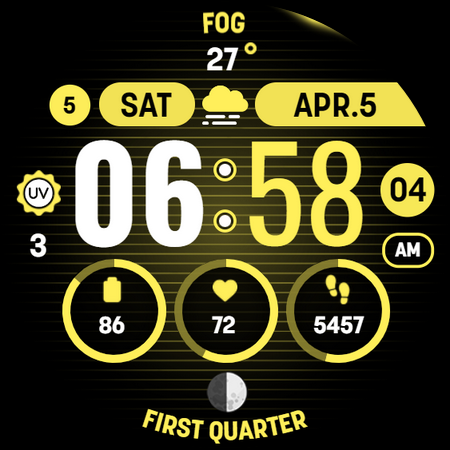 MOON KNIGHT Digital Watch Face screenshot