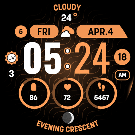 MOON KNIGHT Digital Watch Face screenshot