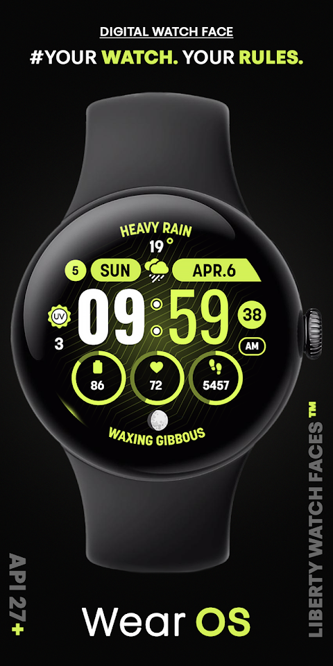MOON KNIGHT Digital Watch Face screenshot