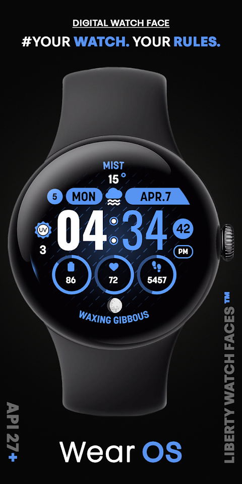 MOON KNIGHT Digital Watch Face screenshot