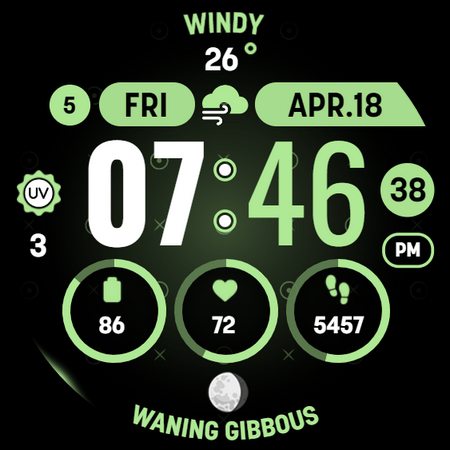 MOON KNIGHT Digital Watch Face screenshot