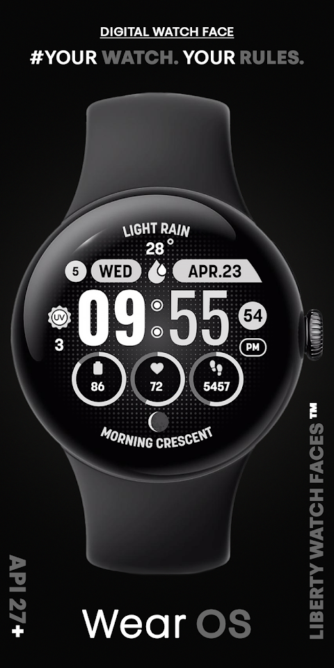 MOON KNIGHT Digital Watch Face screenshot